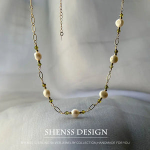 Baroque Pearl Stainless Steel Necklace