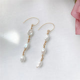 Baroque Pearls Earrings 14K Filled Drop Vintage Jewelry