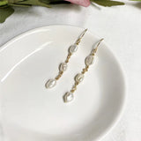 Baroque Pearls Earrings 14K Filled Drop Vintage Jewelry
