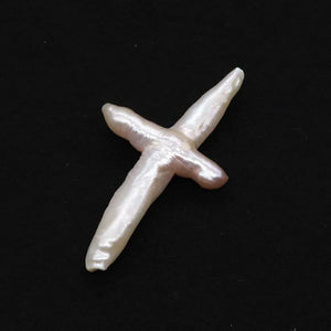 Baroque Pearls Irregular Cross Beads 20-50mm Charm DIY Jewelry