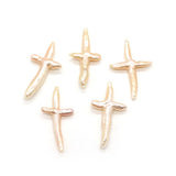 Baroque Pearls Irregular Cross Beads 20-50mm Charm DIY Jewelry