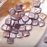 Baroque Purple Square Pearls 12mm DIY Jewelry Earrings