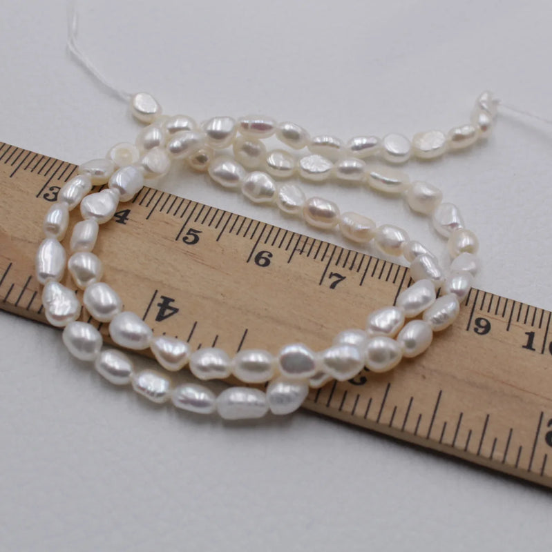 Natural Baroque Shaped Pearl Mini 4-5mm Loose Bead Necklace Accessories