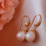 Baroque Pearl Earrings 18KGB Holiday Gift Wedding Party
