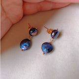 Baroque Pearl Eardrop 18k Earrings Gift for Her