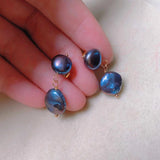 Baroque Pearl Eardrop 18k Earrings Gift for Her