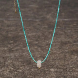 Baroque Pearl & Turquoise Mosaic Necklace