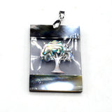 Natural Beach Shell Pendant Reiki Heal Tree of Life for Jewelry Making