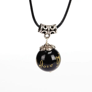 Natural Bead Pendant Love Necklace Couples Creative Gift