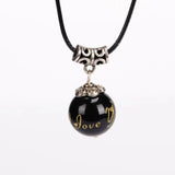 Natural Bead Pendant Love Necklace Couples Creative Gift