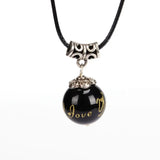 Natural Bead Pendant Love Necklace Couples Creative Gift