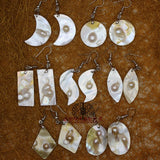 Mother of Pearl Shell Bead Earrings - Women's Men's Accessories