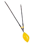 Natural Beeswax Yellow Pendant Necklace Sweater Chain for Women Men