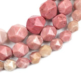 Faceted Rhodochrosite Spacer Beads 6/8/10MM