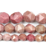 Faceted Rhodochrosite Spacer Beads 6/8/10MM