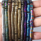 Hematite Spacer Round Beads 6x2mm 15'' 2.3mm Hole