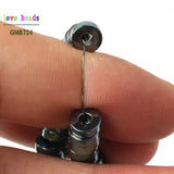 Hematite Spacer Round Beads 6x2mm 15'' 2.3mm Hole