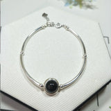 925 Sterling Silver Natural Birthstone Bracelet for Women