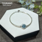 925 Sterling Silver Natural Birthstone Bracelet for Women