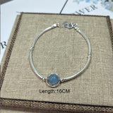 925 Sterling Silver Natural Birthstone Bracelet for Women