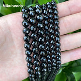 Natural Agate Faceted Smooth Round Beads For Jewelry Making DIY