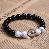 Agate Crystal Turquoise Beaded Bracelet for Men