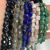 Natural Agate Labradorite Lapis Lazuli Beads 15'' DIY Loose Beads