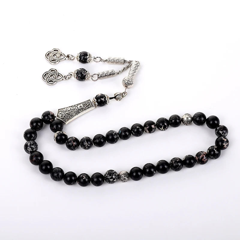Natural Agates 33 Tasbih Muslim Onxy Prayer Beads 33 66 99 Stone Rosary