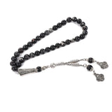 Natural Agates 33 Tasbih Muslim Onxy Prayer Beads 33 66 99 Stone Rosary