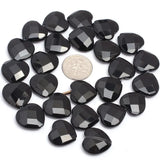 Natural Agates Faceted Heart Beads 15 inch Strand DIY Jewelry Making