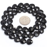Natural Agates Faceted Heart Beads 15 inch Strand DIY Jewelry Making