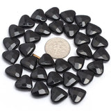 Natural Agates Faceted Heart Beads 15 inch Strand DIY Jewelry Making