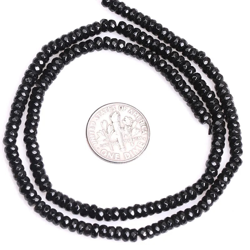 Natural Agate Rondelle Spacer Beads 15 inch Strand