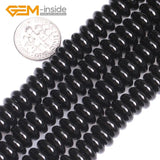 Natural Agates Smooth Faceted Rondelle Spacer Beads 15 Inch