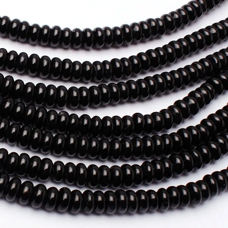 Natural Agates Stone Loose Beads 3x6mm Smooth Spacers Shape DIY Gem Bracelet