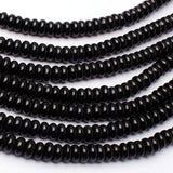Natural Agates Stone Loose Beads 3x6mm Smooth Spacers Shape DIY Gem Bracelet