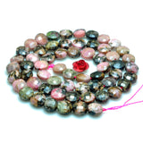 Natural Banded Rhodonite Faceted Coin Loose Beads Gemstone Semi Precious Stone
