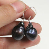 Baroque Pearl Earrings 18K Dangle Drop Lucky Halloween DIY Jewelry