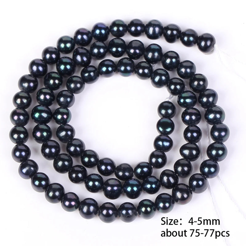 Freshwater Pearl Beads Round Shape Dyeing Punch for Jewelry Making