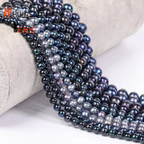 Freshwater Pearl Beads Round Shape Dyeing Punch for Jewelry Making