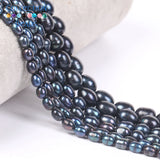 Freshwater Pearl Beads Rice Shape Loose for Jewelry Making DIY 4-5/7-8/9-10mm