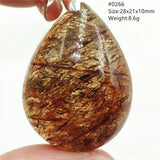 Rutilated Quartz Pendant Jewelry Copper Rutilted Necklace