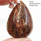 Rutilated Quartz Pendant Jewelry Copper Rutilted Necklace
