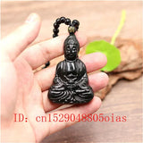 Green Jade Buddha Pendant Necklace Charm Jewelry for Men