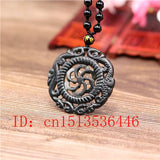 Green Hollow Windmill Pendant Necklace Charm Jewelry for Her