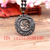 Green Hollow Windmill Pendant Necklace Charm Jewelry for Her