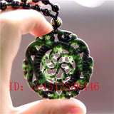 Green Hollow Windmill Pendant Necklace Charm Jewelry for Her