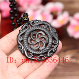 Green Hollow Windmill Pendant Necklace Charm Jewelry for Her