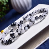 Natural Hair Quartz Crystal Bracelet 6mm
