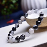 Natural Hair Quartz Crystal Bracelet 6mm